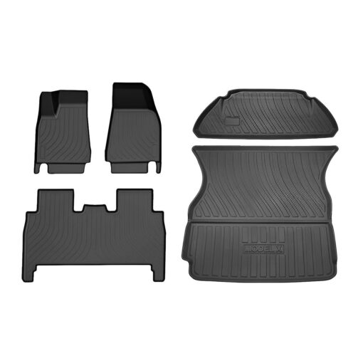 Model X Floor Mats Trunk Mat Cargo Liner for All Weather for Tesla(2015-2020) - Image 11