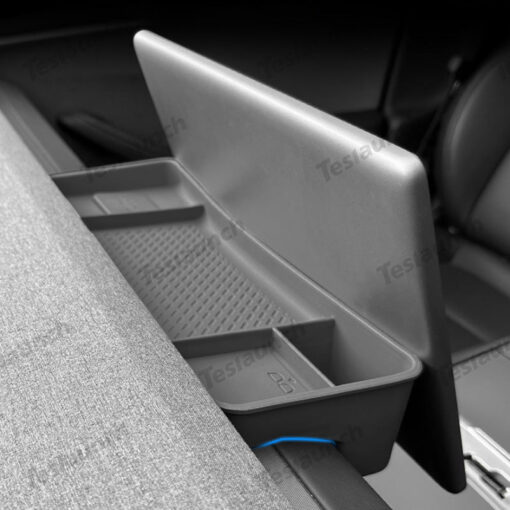 ETC Bracket Tray Dashboard Screen Rear Silicone Storage Box for Tesla Model Y Juniper 2025+ - Image 3