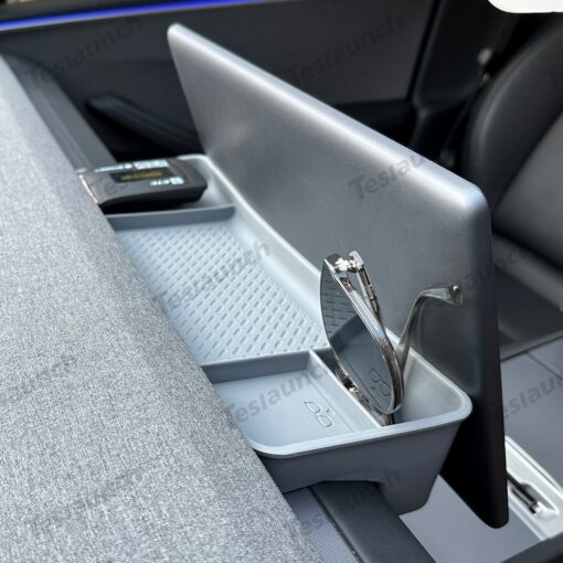 ETC Bracket Tray Dashboard Screen Rear Silicone Storage Box for Tesla Model Y Juniper 2025+ - Image 4