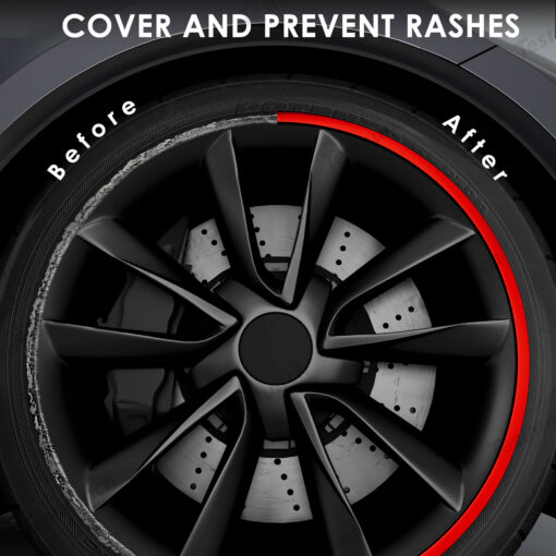 Aluminum Alloy Wheel Rim Protector- Fits All Cars (4pcs） - Image 2