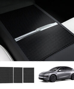 Real Carbon Fiber Center Console Cover for Tesla Model Y Juniper 2025+