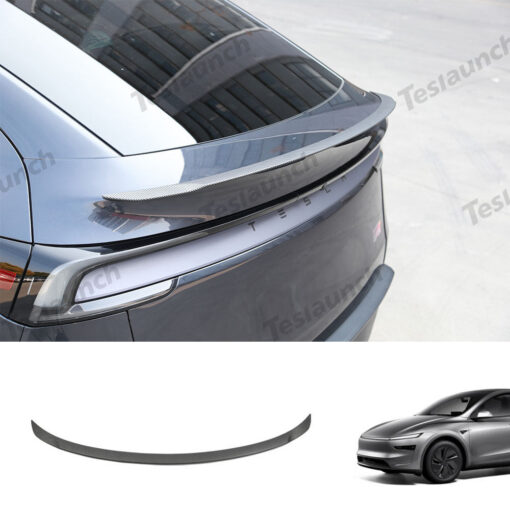 OEM Performance Pro Style Spoiler for Tesla Model Y Juniper 2025+ (Carbon Fiber Pattern ABS) - Image 2
