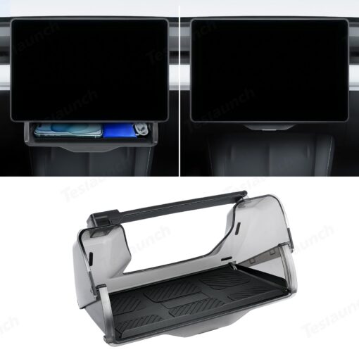 Model 3/Y Hidden Foldable Central Control Screen Lower Storage Box for Tesla - Image 19