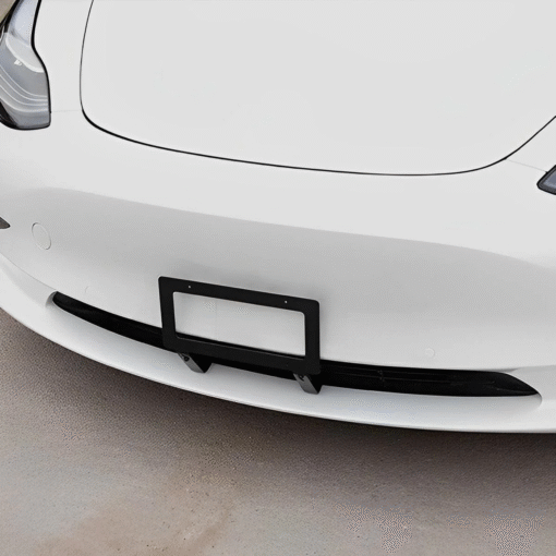 No Drill Model 3/Y Front License Plate Frame for Tesla- NO Adhesives, Quick Install - Image 2
