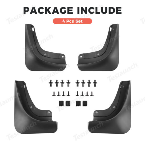 No-Drill Front & Rear Fender Mud Flaps for Tesla Model Y Juniper 2025+（4 PCS） - Image 6