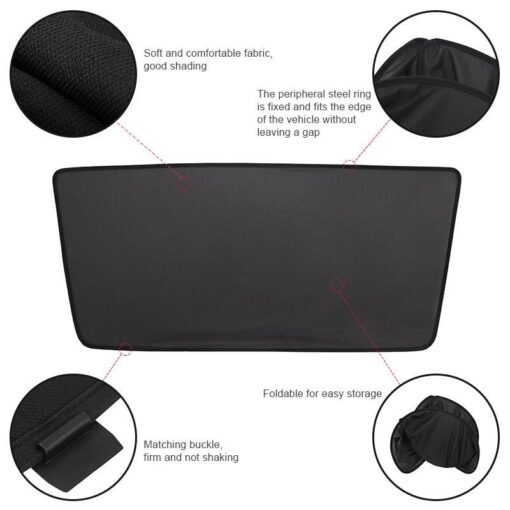Sunroof Sunshade (Front Sun Visor) For Tesla Model X (2015-2025) Accessories - Image 4