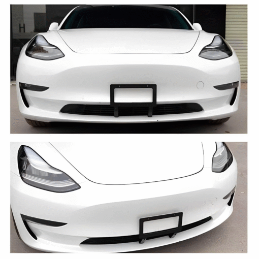 No Drill Model 3/Y Front License Plate Frame for Tesla- NO Adhesives, Quick Install