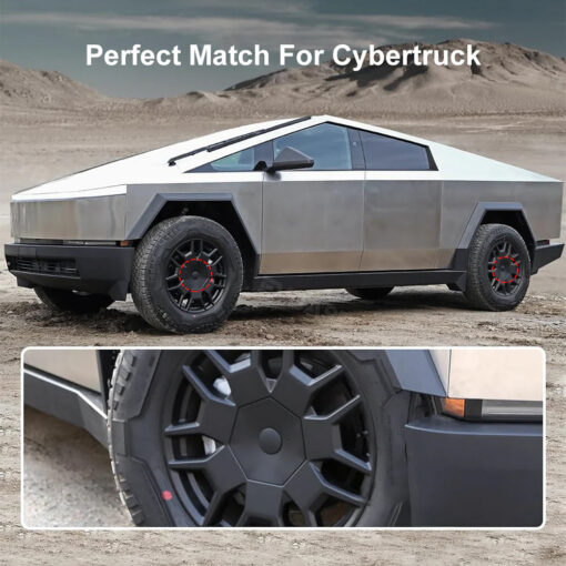 Heptagonal Center Hub Caps Lug Nut Covers for Cybertruck (4 Pcs) - Image 3