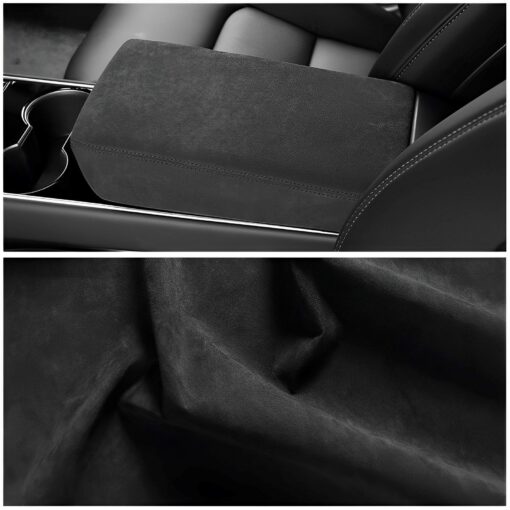 Alcantara Armrest Cover For Tesla Model 3/Y (2017-2024) - Image 3