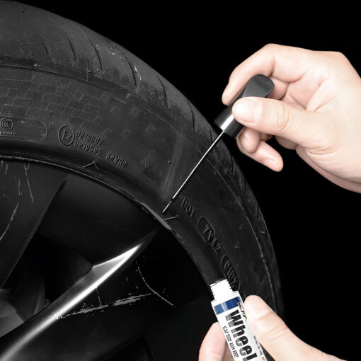 Wheel Rims Touch Up Paint for Tesla 2024 Model 3 Highland - DIY Curb Rash Repair with Color-matched Touch Up Paint - Image 3