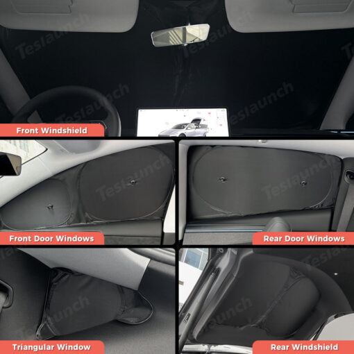 Privacy & Thermal Insulation Sunshade Curtains for Tesla Model Y Juniper 2025+ - Image 4
