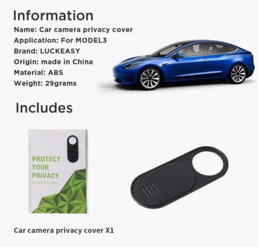 Cabin Cam Cover For Tesla Model 3/Y (2017-2025) - Image 4