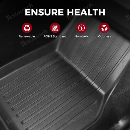 All-Weather TPE Floor Mats & Cargo Liners Set for Tesla Model Y Juniper 2025+ - Image 8