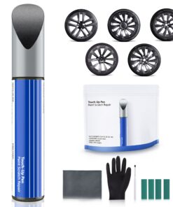 Wheel Rims Touch Up Paint Kit for Tesla Model 3/Y/S/X - DIY Curb Rash Repair with Color-matched Touch Up Paint