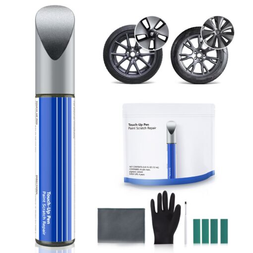 Wheel Rims Touch Up Paint Kit for Tesla Model 3/Y/S/X - DIY Curb Rash Repair with Color-matched Touch Up Paint - Image 6