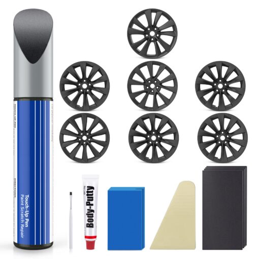Wheel Rim Touch Up Paint Kit for Tesla Model 3/Y/S/X - DIY Curb Rash Repair with Color-Matched Paint - Image 12