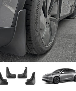 No-Drill Front & Rear Fender Mud Flaps for Tesla Model Y Juniper 2025+（4 PCS）
