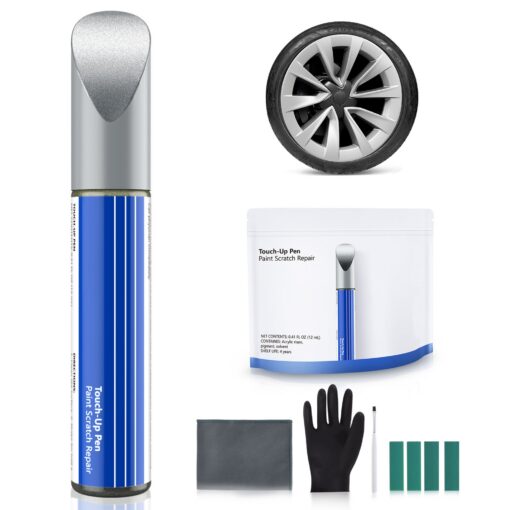 Wheel Rims Touch Up Paint Kit for Tesla Model 3/Y/S/X - DIY Curb Rash Repair with Color-matched Touch Up Paint - Image 8