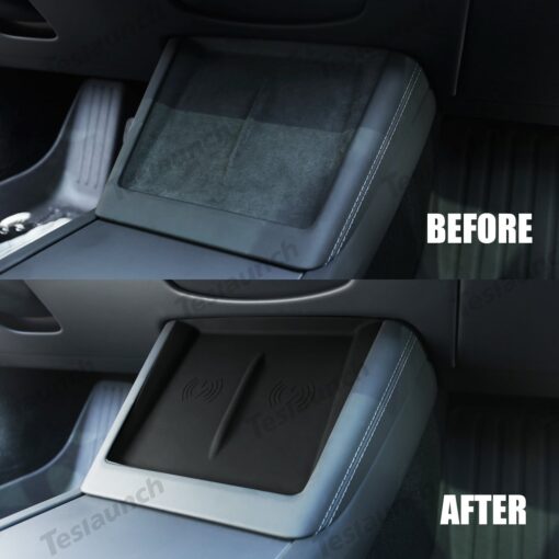 Center Control Silicone Pad Wireless Charging Anti-Slip Protective Mat for Tesla Model Y Juniper 2025+ - Image 4