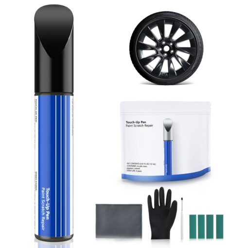 Wheel Rims Touch Up Paint Kit for Tesla Model 3/Y/S/X - DIY Curb Rash Repair with Color-matched Touch Up Paint - Image 7