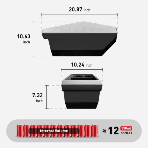 Center Console Floor Organizer for Cybertruck - Image 5