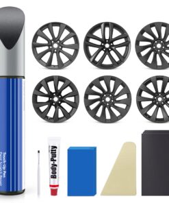 Wheel Rim Touch Up Paint Kit for Tesla Model 3/Y/S/X - DIY Curb Rash Repair with Color-Matched Paint