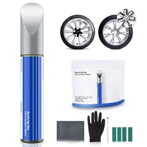 Wheel Rims Touch Up Paint Kit for Tesla Model 3/Y/S/X - DIY Curb Rash Repair with Color-matched Touch Up Paint - Image 9