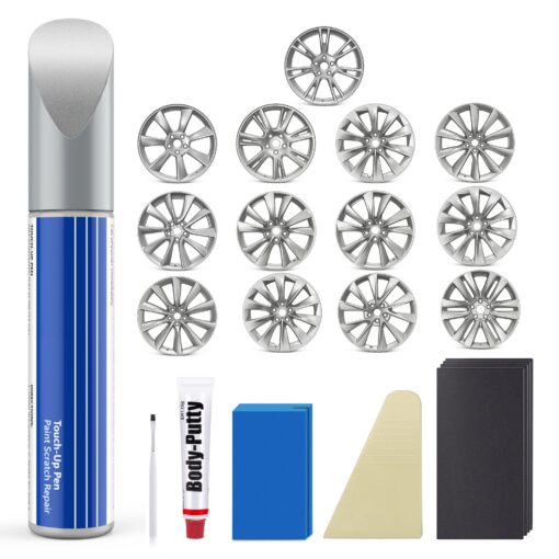 Wheel Rim Touch Up Paint Kit for Tesla Model 3/Y/S/X - DIY Curb Rash Repair with Color-Matched Paint - Image 9