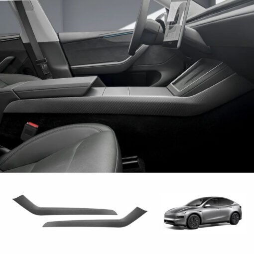 [Real Carbon Fiber] Center Console Side Interior Trim Panel for Tesla Model Y Juniper 2025+ - Image 11