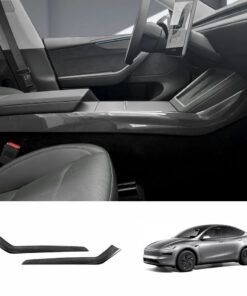 [Real Carbon Fiber] Center Console Side Interior Trim Panel for Tesla Model Y Juniper 2025+