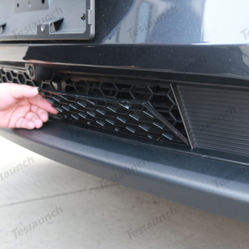Split Front Bumper Protective Mesh Grill Panel for Tesla Model Y Juniper 2025+ - Image 3