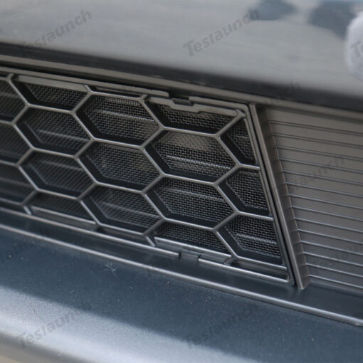 Split Front Bumper Protective Mesh Grill Panel for Tesla Model Y Juniper 2025+ - Image 4