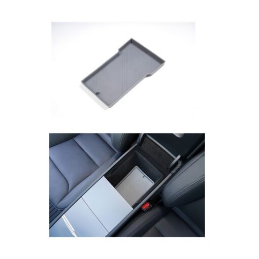 Silicone Console Armrest Box Lower Storage Tray for Tesla Model Y Juniper 2025+ - Image 5