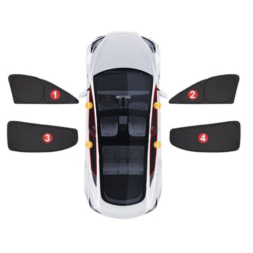 Model Y(2020-2024) Thermal Insulated Windows Sunshades for Tesla/ Privacy Curtains for Tesla Car Sun Visor and Privacy Protector - Image 5
