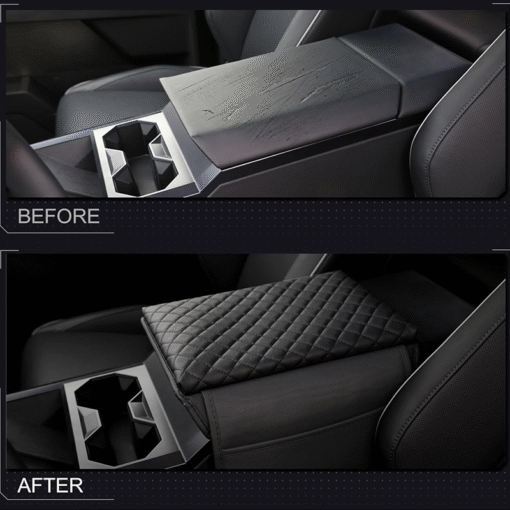 Leather Center Armrest Cover for Cybertruck - Image 2