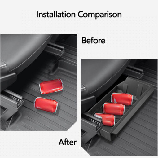 Front Under Seat Hidden Storage Box for Tesla Cybertruck - Image 2