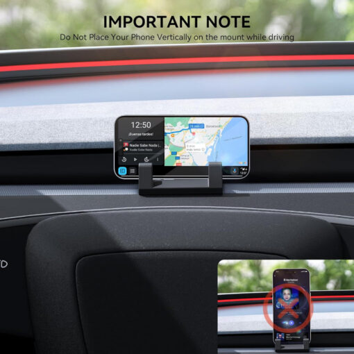 Liquid Silicone Air Vent Phone Holder for Tesla Model Y Juniper 2025+ - Image 4