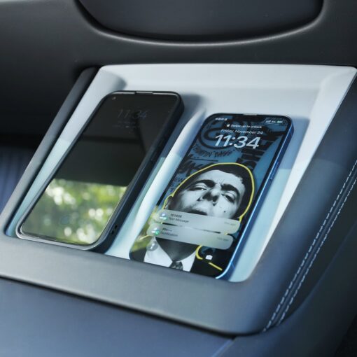 Center Control Silicone Pad Wireless Charging Anti-Slip Protective Mat for Tesla Model Y Juniper 2025+ - Image 3