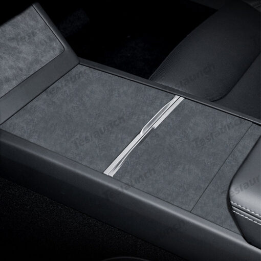 Alcantara Center Console Sticker Cover for Tesla Model Y Juniper 2025+ - Image 6