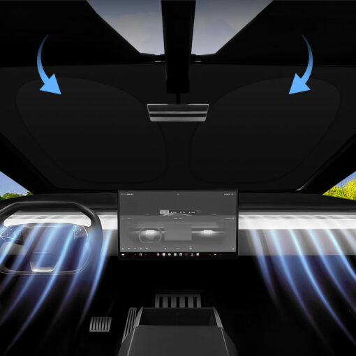 Front Windshield Sunshade Sun Visor for Tesla Cybertruck - Image 5