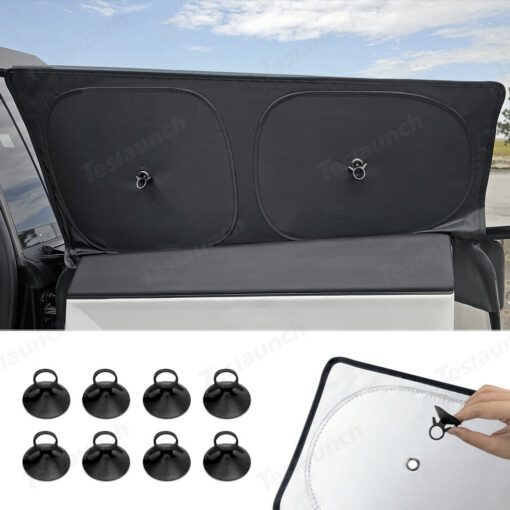 Privacy & Thermal Insulation Window Camping Sunshade Curtains for Cybertruck - Image 5
