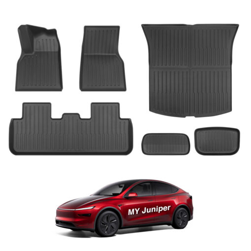 All-Weather TPE Floor Mats & Cargo Liners Set for Tesla Model Y Juniper 2025+ - Image 13