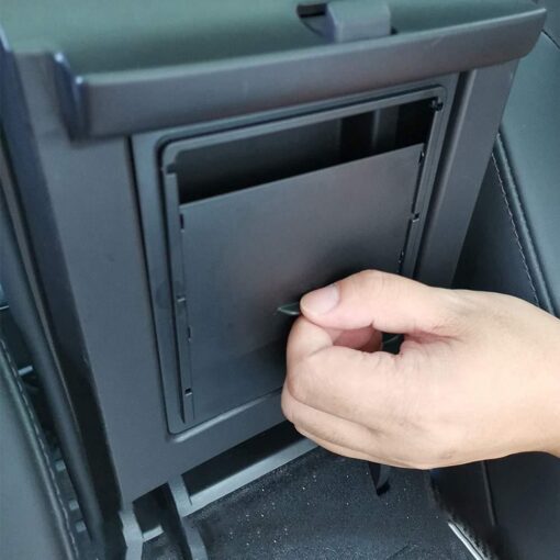 Center Console Organizer Armrest Hidden Storage Box For Tesla Model 3 / Y (2017-2023) - Image 4