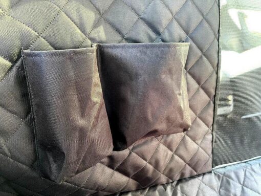 Dog Seat Cover For Pets 100% Waterproof For Tesla Model S3XY - Visible Mesh Window - Image 4