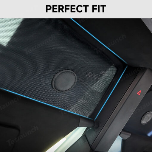 Upper Front Windshield Sunshade Mesh Sun Visor for Cybertruck (2 Pcs) - Image 3