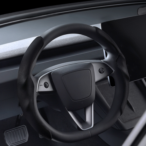 Anti-Slip Suede Steering Wheel Cover for Tesla Model Y Juniper 2025+ - Image 10