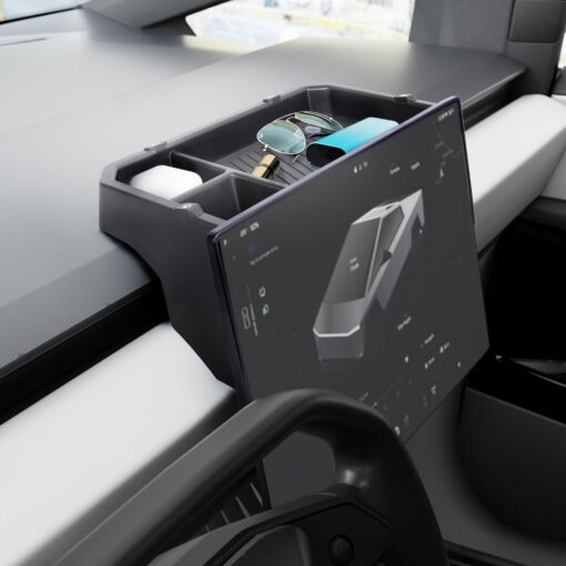 Center Console Behind Screen Storage Box for Cybertruck - Image 3
