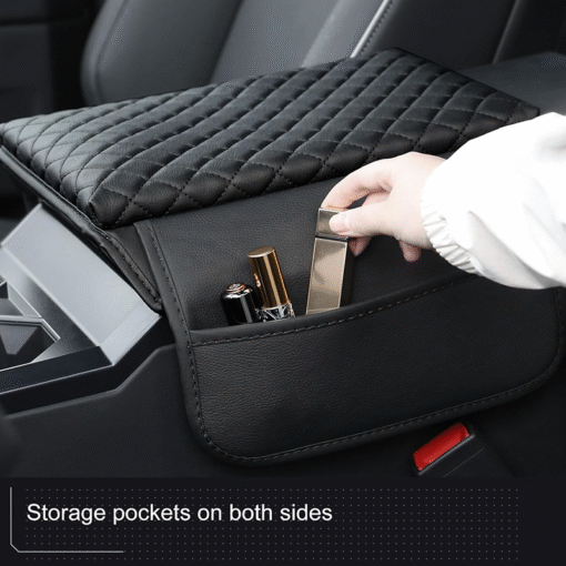 Leather Center Armrest Cover for Cybertruck - Image 3