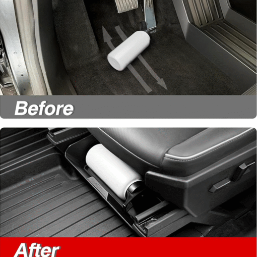 Front Under Seat Storage Box with Silicone Pad for Tesla Cybertruck - Image 3