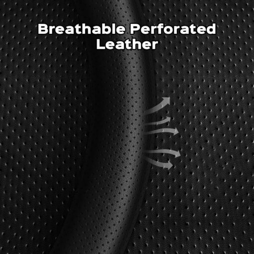 D-Shaped Carbon Pattern Leather Steering Wheel Cover for Tesla Model Y Juniper 2025+ - Image 2